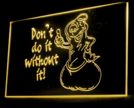 Safe Sex Condom LED Neon Sign